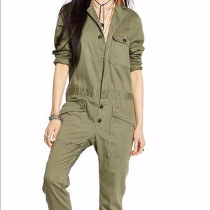 Ralph Lauren denim and supply army green jumpsuit